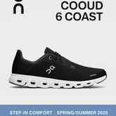 On Cloud 6 Coast Men's Sneakers – 2025 Spring/Summer Collection, Step-In Comfort, Casual Sport Style