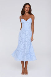 Tide Kissed Midi Dress Blue