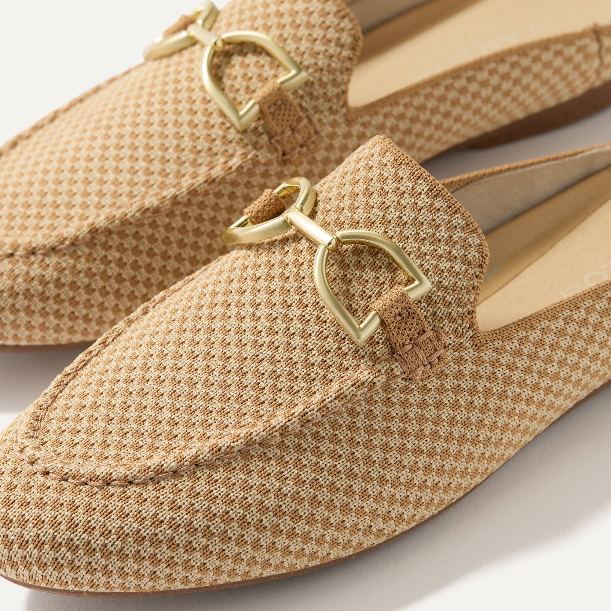 The Double Bit Loafer Mule - Waffle Micro Check