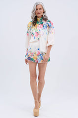 ROSE FLORAL SHORT