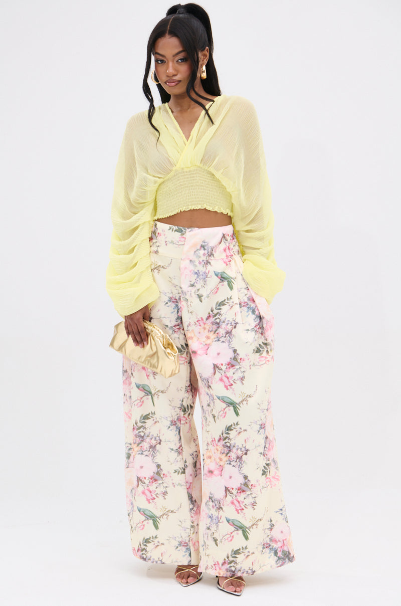 DIVINE RIGHT LONG SLEEVE BLOUSE TOP