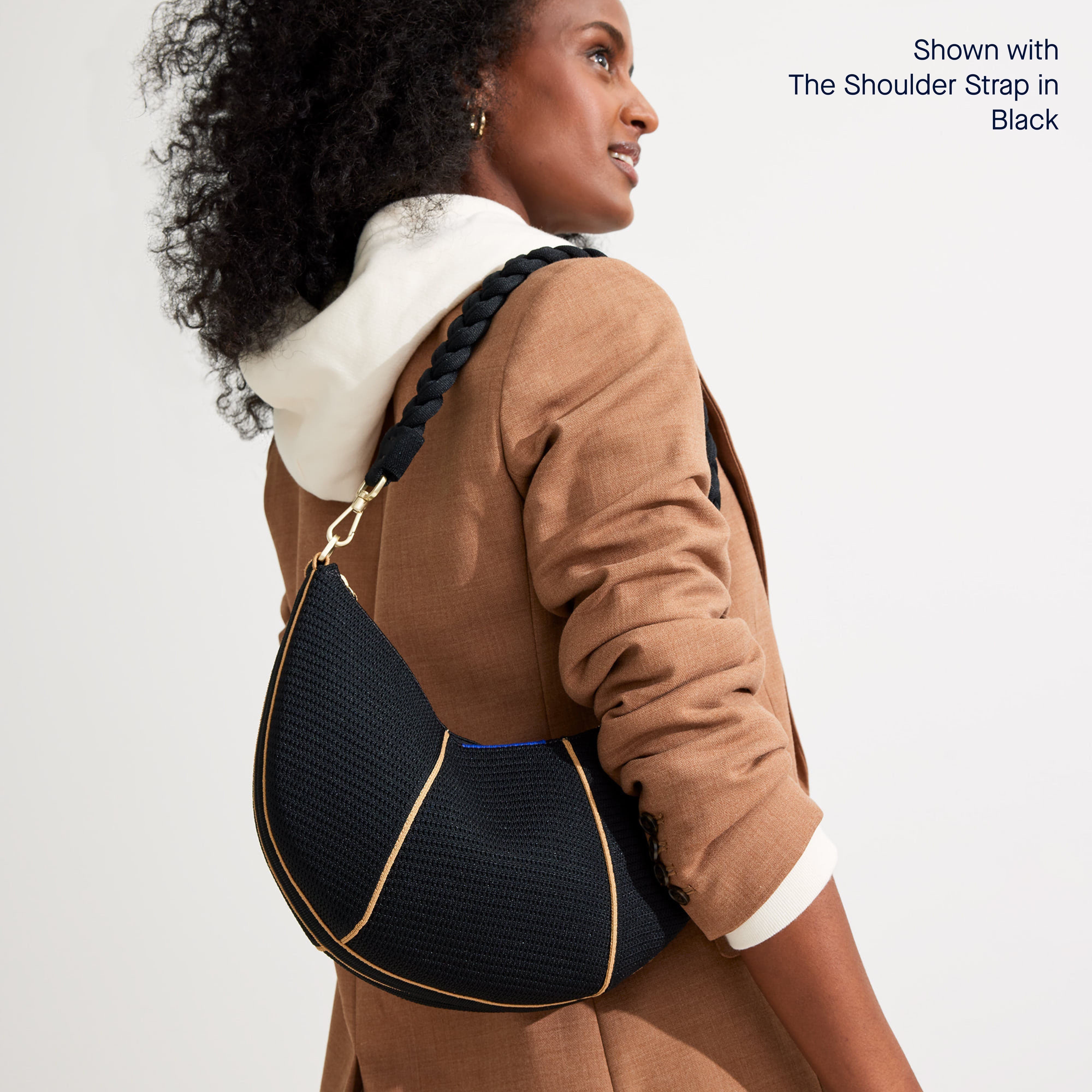 The Crescent Bag - Black.