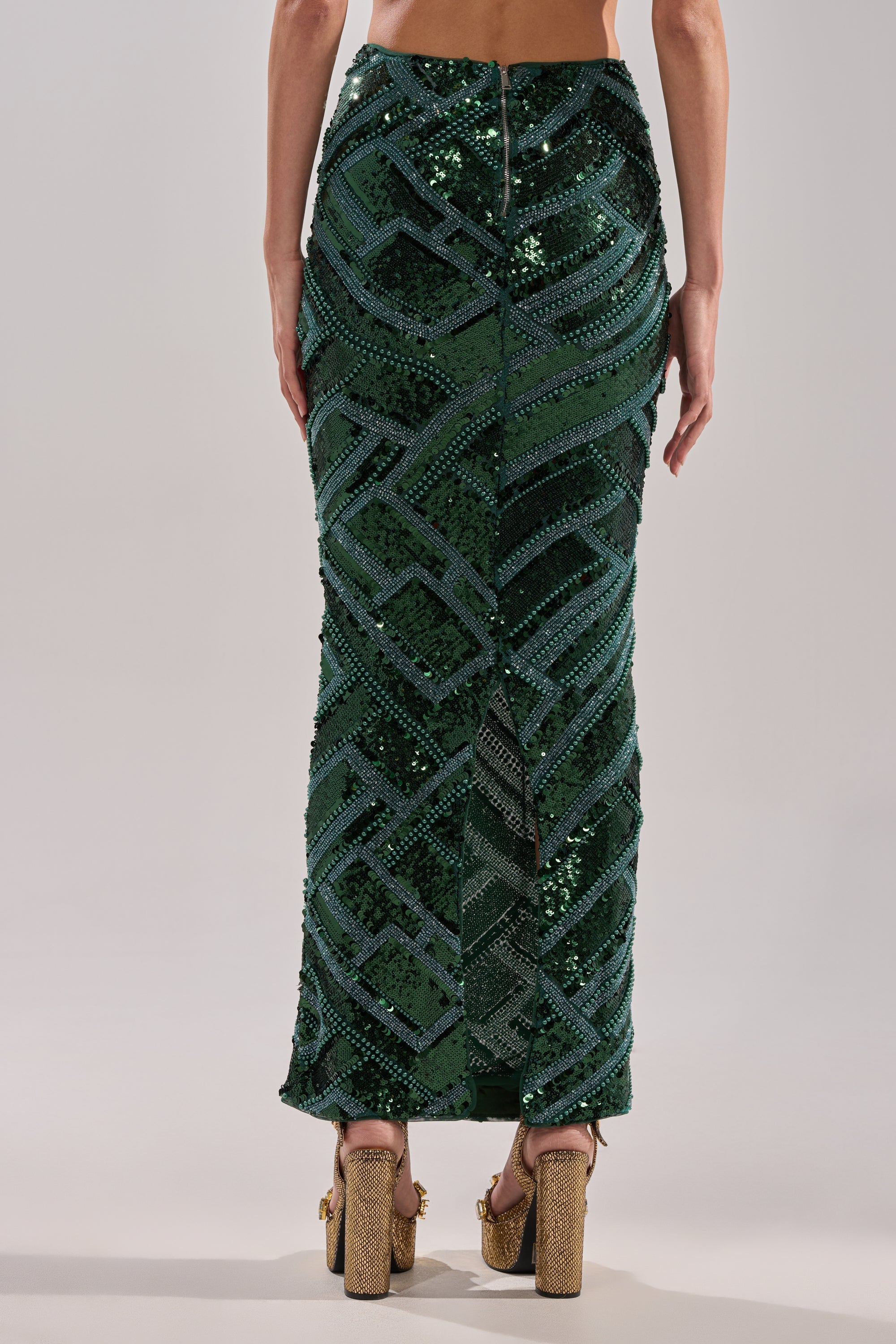HOTTEST IN THE CLUB SEQUIN MAXI SKIRT