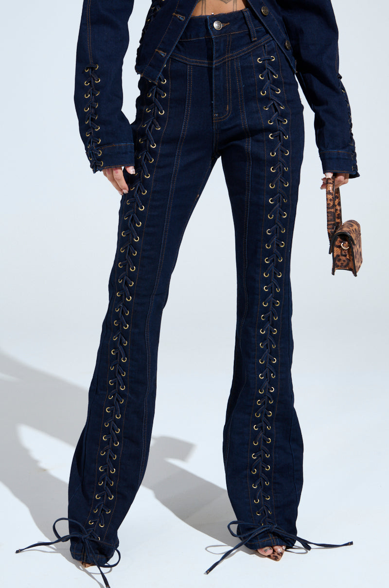 THATS ON ME FLARE DENIM PANT