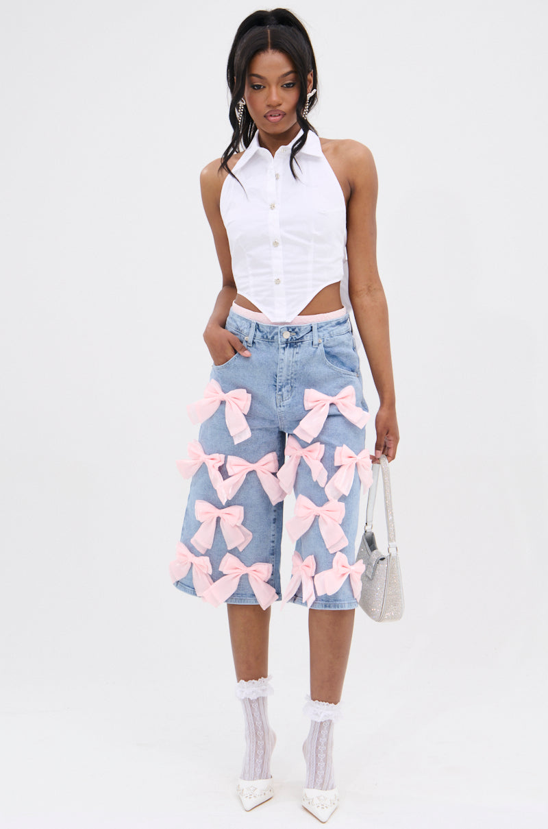 THINK AGAIN BUTTON DOWN TOP
