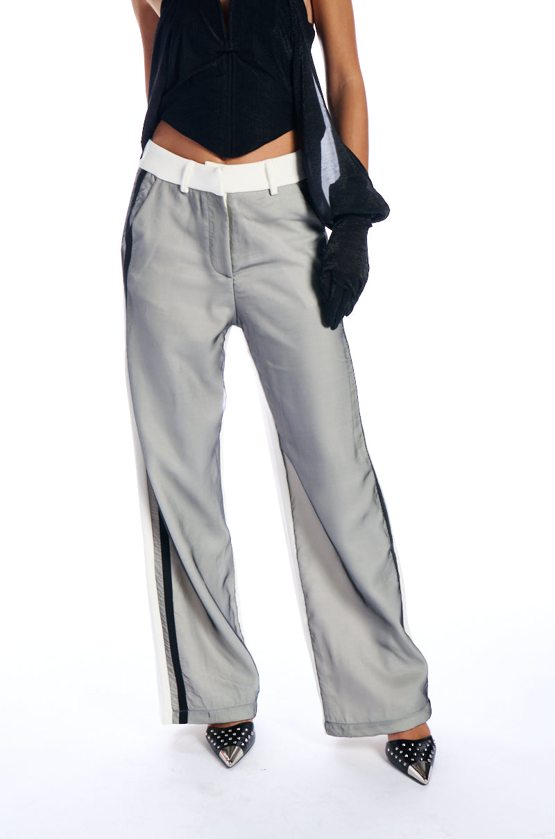 DAMAGED WIDE LEG TROUSER
